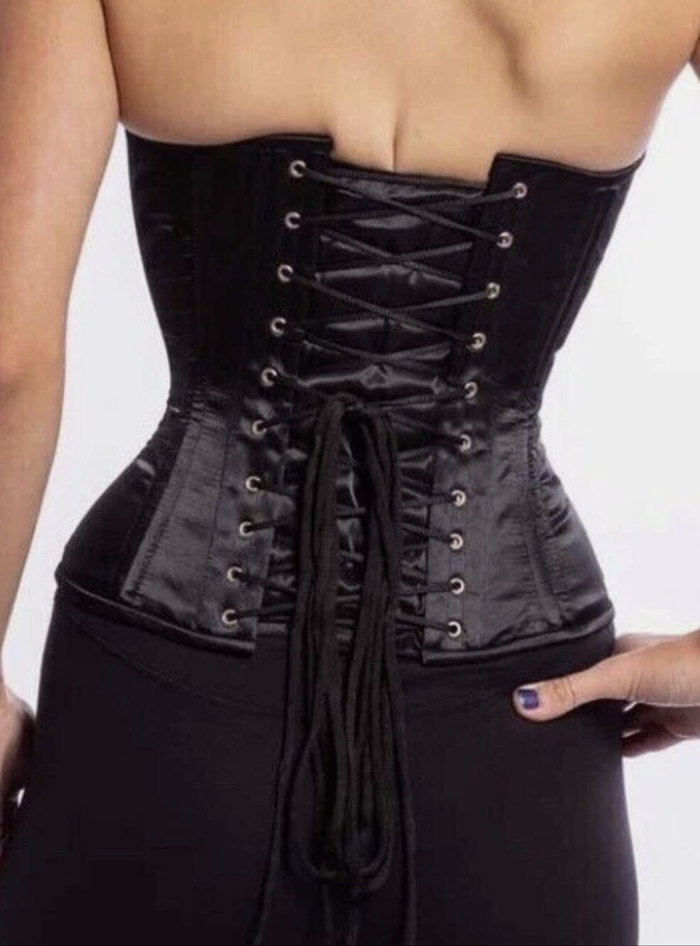 Victorian Overbust Corset For Hourglass Curve Silhouette Size 30 L/XL Like New - Picture 12 of 12